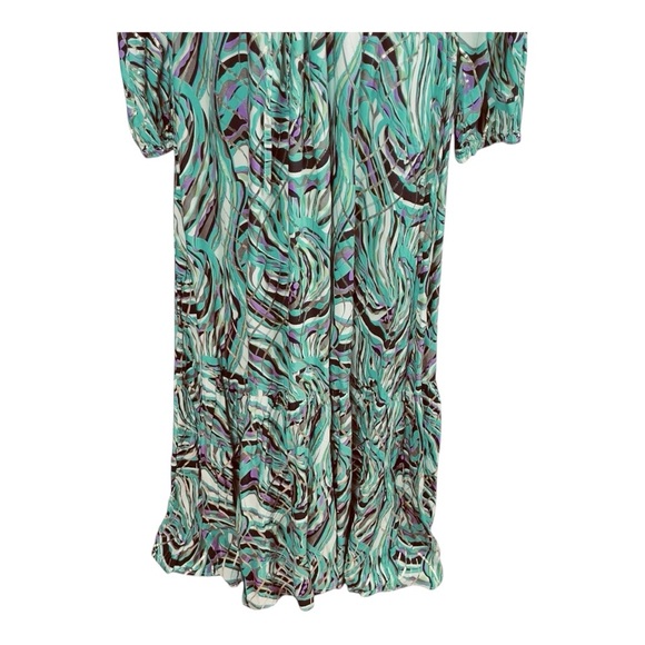 SUHE Styled Italy Abstract Swirl Maxi Dress - Green Purple
Gold - Size L / XL - Picture 6 of 8